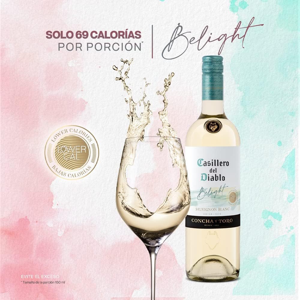 Concha y Toro Vinho Casillero del Diablo Belight Sauvignon Blanc 750ml - Imagem 3